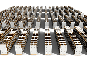 積み重ねしても、全面から簡単に商品をピッキングすることができ更に間口を広げられる棚ダンは効果的でした