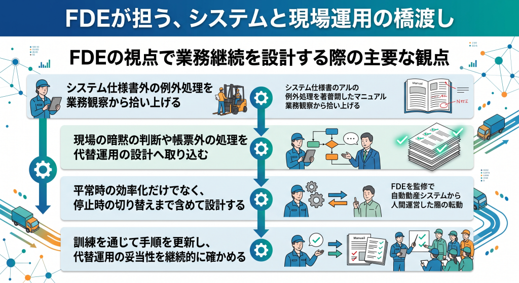 FDEが担う、システムと現場運用の橋渡し