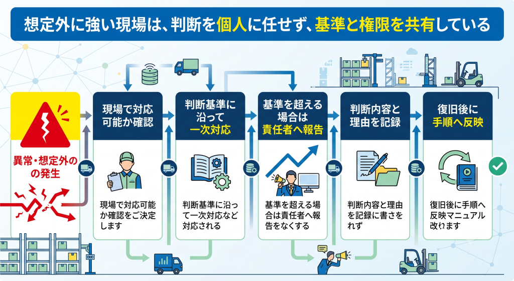 イレギュラー対応の判断フロー