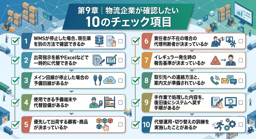 物流企業が確認したい 10のチェック項目