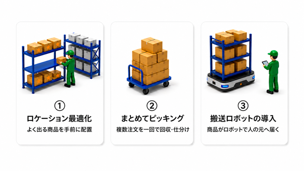 歩かない現場をつくる3つの工夫