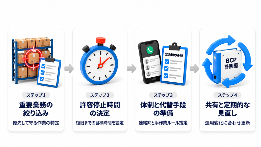 BCP作成4step
